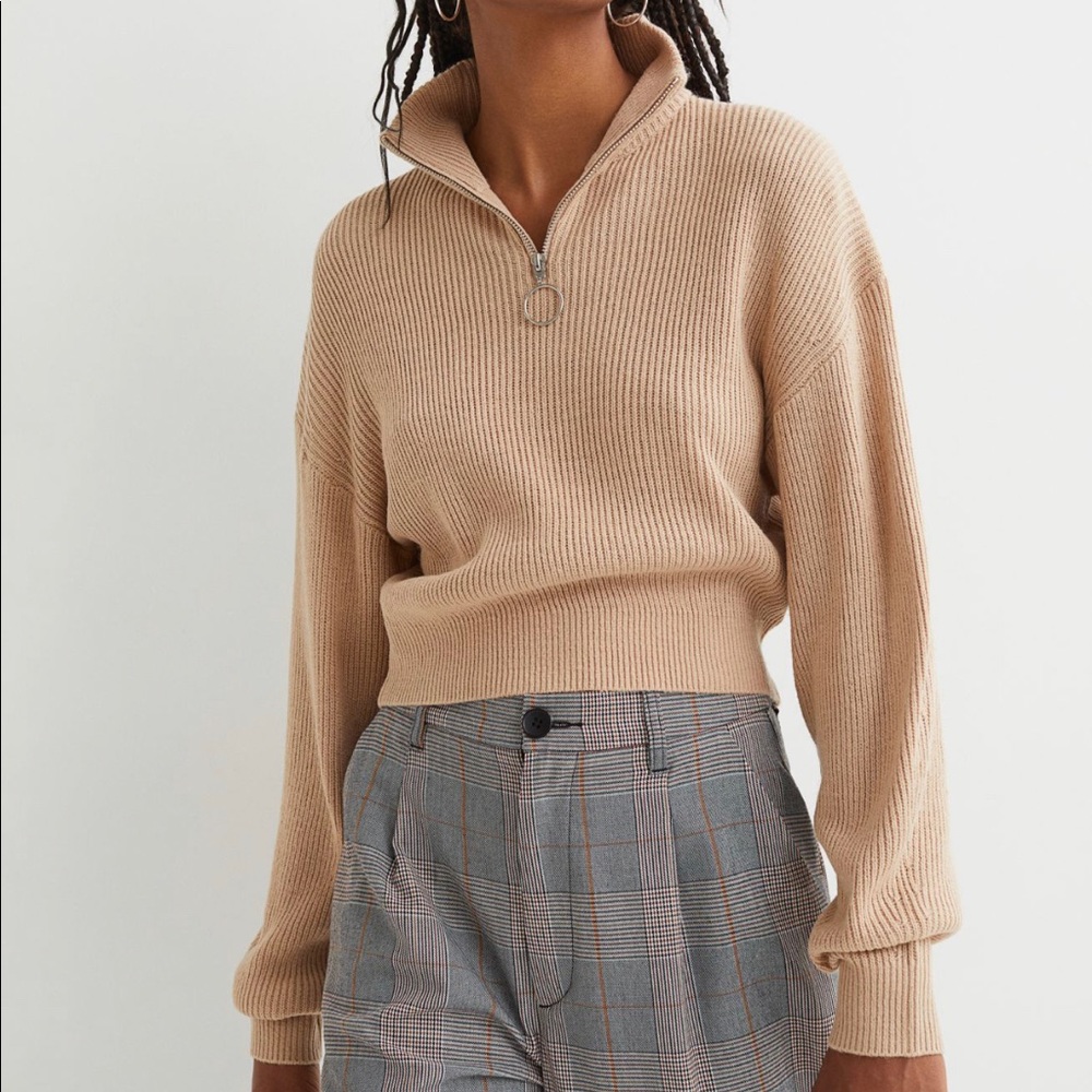 H&M Quarter Zip Sweater